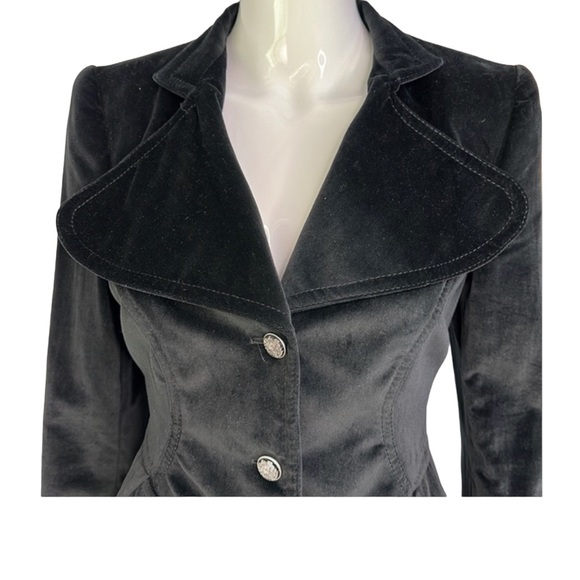 DOLCE & GABBANA vintage black velvet jacket, size 42EU, VGC - Picture 3 of 14